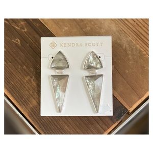 Kendra Scott • “Vivian” Earrings • Gray Illusion